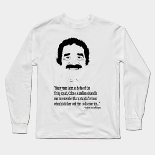 Gabriel García Márquez Long Sleeve T-Shirt